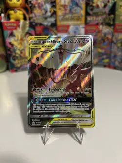 Pokemon Espeon & Deoxys GX SM240 TAG TEAM Black Star Promo Holo TCG Card English - Image 1