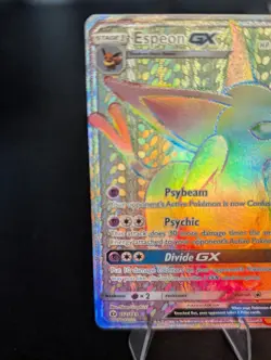 Pokemon Espeon GX 152/149 TCG Sun & Moon Rainbow Secret Rare Card NM - Image 5