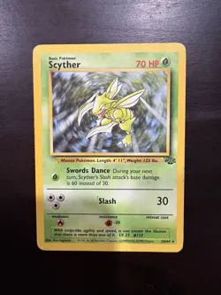 Pokemon TCG Scyther Jungles Non Holo Rare - Image 1