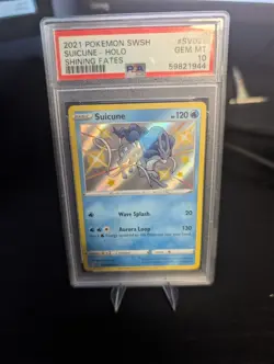 Suicune Pokemon Shining Fates Shiny Vault SV022/SV122 Holo PSA 10 2021 - Image 1