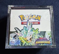 Pokemon TCG Scarlet & Violet - Twilight Masquerade Booster Box In Acrylic Case - Image 1