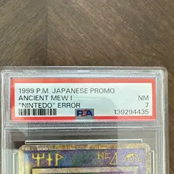 ancient mew i psa 7 pokemon tcg 1999 japanese promo nintedo error holo - Image 3