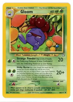 Gloom 36/111 Neo Genesis Pokemon Card - Image 1