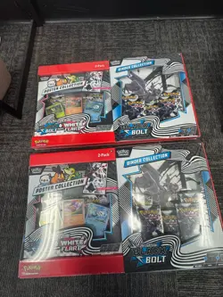 Pokemon TCG Scarlet & Violet Black Bolt/White Flare Binder & Poster Box Lot of 2 - Image 1