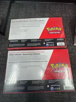 Pokemon TCG Scarlet & Violet Black Bolt/White Flare Binder & Poster Box Lot of 2 - Image 2