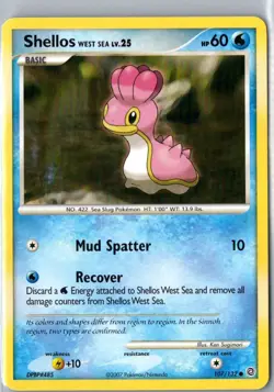 SHELLOS WEST SEA 107/132 COMMON SECRET WONDERS POKEMON LP - Image 1