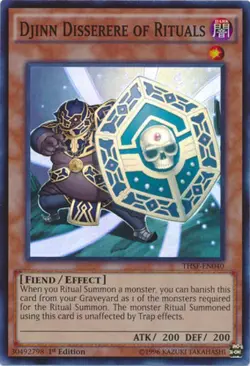 Djinn Disserere of Rituals - THSF-EN040 - Super Rare - Unlimited Edition - Light - Image 1