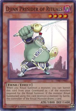 Djinn Presider of Rituals - THSF-EN037 - Super Rare - Unlimited Edition - Damage - Image 1