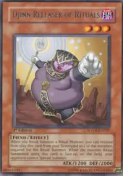 Djinn Releaser of Rituals - SOVR-EN037 - Rare - Unlimited Edition - Damaged - Image 1