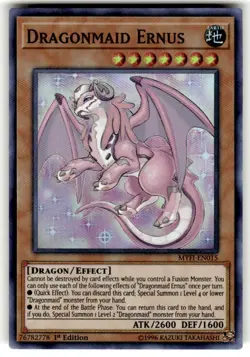 Yugioh! Dragonmaid Ernus - MYFI-EN015 - Super Rare - 1st Edition Near Mint, Engl - Image 1