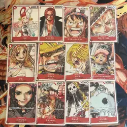12 Cards Set One Piece Card Game Film Red Movie Finale Promo Pack Japanese - Image 1