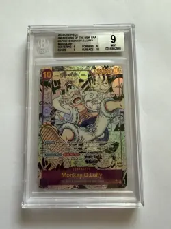 One Piece OP05 Monkey D. Luffy #119 MANGA ART (ENG) BGS 9 - Image 1