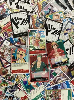 2.5LB Lot of One Piece Mixed Various Assorted Cards CCG TCG Trading Cards - Image 2