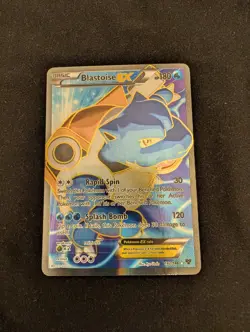 Blastoise EX (142 Full Art) 142/146 XY Holo Pokemon Card - Image 1