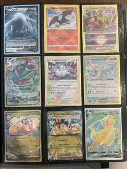 Pokemon TCG Card Lot in Binder - Holo, V, V Star, V Max, Shiny, EX, Radiant - Image 1