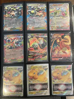 Pokemon TCG Card Lot in Binder - Holo, V, V Star, V Max, Shiny, EX, Radiant - Image 3
