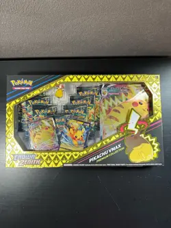 Crown Zenith Pikachu VMAX Premium Collection Box Sealed Pokemon 7 Booster Packs - Image 1