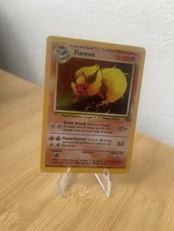 Flareon Jungle Holo Card 3/64 Unlimited Rare NM Pokemon - Image 1