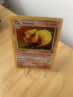 Flareon Jungle Holo Card 3/64 Unlimited Rare NM Pokemon - Image 4