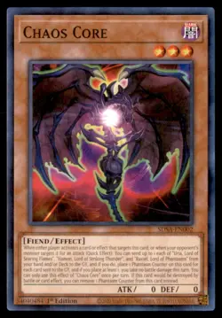 Yu Gi Oh! Chaos Core SDSA EN002 SDSA 1st Edition 2 Card Lot Regular - Image 1