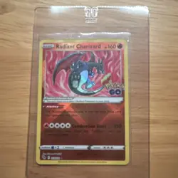 Pokemon Radiant Charizard 011/078 Pokemon GO Holo Radiant Rare Card 160 HP - Image 1