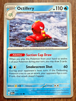 Octillery 034/182 - 2023 Pokemon Paradox Rift Common Card - CLEAN NM - Image 1