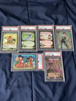 Dragon Ball Z PSA Graded Cards Bundle (6 Cards) Goku, Frieza, Android 16, Piccol - Image 1