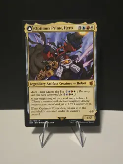 MTG Optimus Prime, Hero Autobot Leader, Transformers Card 013/015 - Image 1