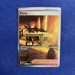 Penny 252/198 - SV01 Scarlet & Violet Base - Illustration Rare Trainer Card - NM - Image 1