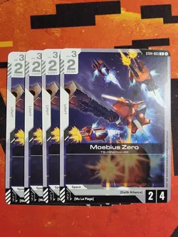 Gundam Card Game Starter Deck Moebius Zero ST04-003 SEED Strike x4 NM/M - Image 1