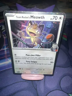 Team Rocket's Meowth (Cosmos Holo) 149/182 Miscellaneous Cards & Products Holo - Image 2