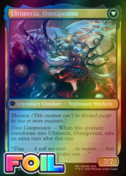 x1 Ultimecia, Time Sorceress // Ultimecia, Omnipotent FOIL FIN MTG 247 1x - Image 2