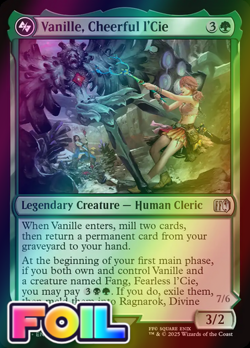x1 Vanille, Cheerful l'Cie FOIL FIN Final Fantasy MTG 211 M/NM 1x - Image 1