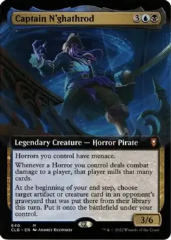 Light Play x 1 Captain N'ghathrod - Extended Art Commander Legends: Battle for B - Image 1