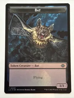 MTG The Lost Caverns of Ixalan Vampire/Bat Token Foil 0004/0006 NM - Image 2