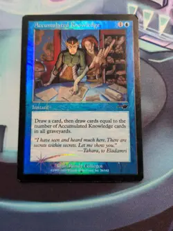 Accumulated Knowledge Nemesis Foil MtG 2000 LP/LP- Magic the Gathering - Image 1