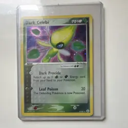 Pokemon TCG Dark Celebi Holo Rare Card #4/101 Hidden Legends Series - Image 1