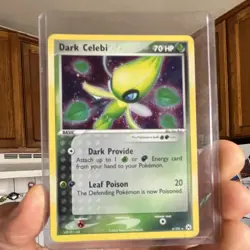 Pokemon TCG Dark Celebi Holo Rare Card #4/101 Hidden Legends Series - Image 3