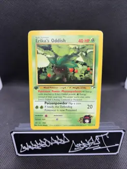 Nm Pokemon Card - Erika's Oddish Gym Heroes 47/132 Uncommon 1st Edition Cute - Image 1
