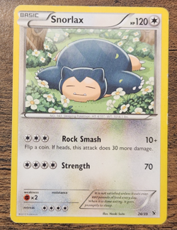 Snorlax 26/39 MP 2013 Pokemon XY Kalos Starter Set Regular Card Naoki Saito - Image 1