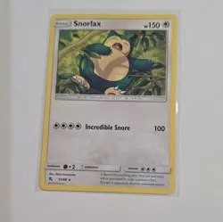Pokemon TCG Snorlax 50/68 Hidden Fates Rare Regular 150 HP EN 2019 - Image 1
