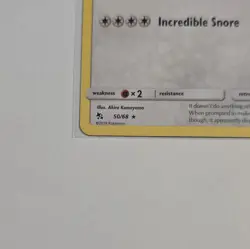 Pokemon TCG Snorlax 50/68 Hidden Fates Rare Regular 150 HP EN 2019 - Image 5