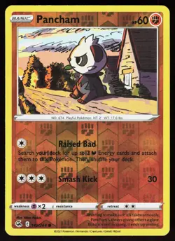 Pancham 149/264 Common Fusion Strike Pokemon Reverse Holo Lightly Played - Image 1