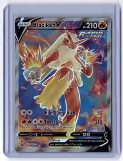 Blaziken V 161/198 Ultra Rare Holo NM Pokemon SWSH06: Chilling Reign - Image 1