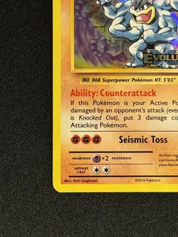 Pokemon TCG Machamp Evolutions Prerelease Promo Holo 59/108 2016 Stamped Bleed - Image 5