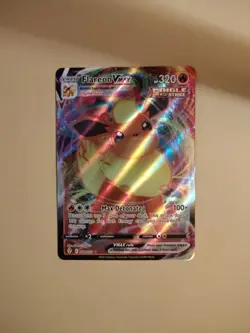 Pokemon TCG Flareon Vmax Sword & Shield Mfg: Evolving Skies 018/203 Ultra Rare - Image 1