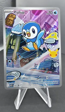 Pokemon PIPLUP MEP 042 Ascended Heroes - 1st Partner FULL ART PROMO - MINT - Image 1