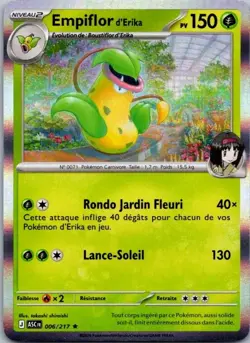 Carte Pokemon Empiflor d'erika 006/217 - Holo 2026 - Image 1