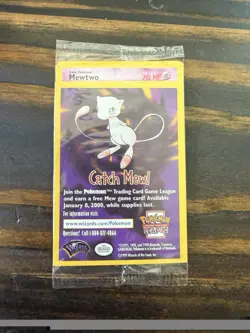 SEALED Wizards of the Coast Pokemon League Catch Mew! Promo Lot 4 English 1999 - Image 3