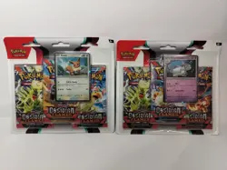 (2) Pokemon Obsidian Flames 3 Pack Blister - New & Sealed - Image 1